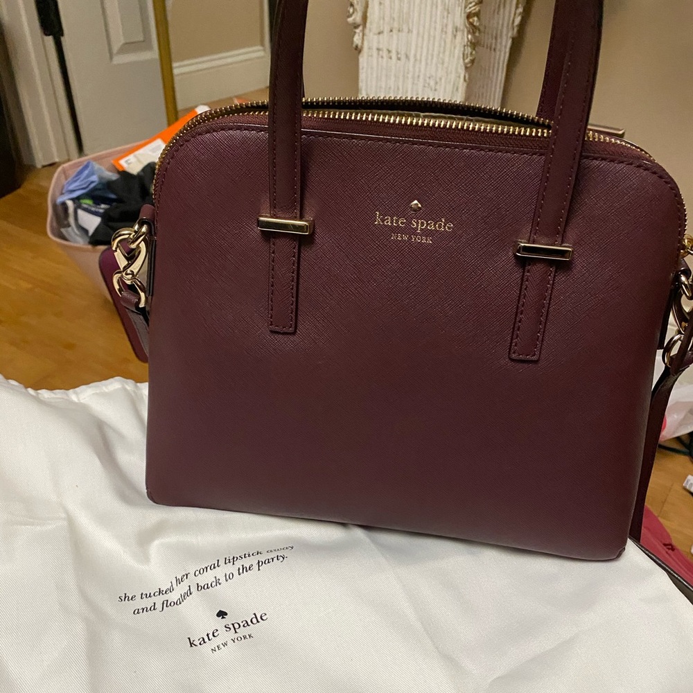 Kate spade plum cross body, small/medium